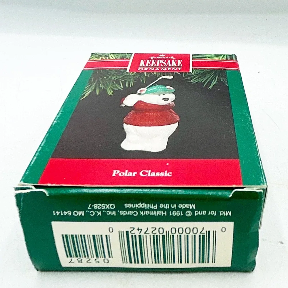 Hallmark Ornament Polar Classic Golf Polar Bear‎ 1991